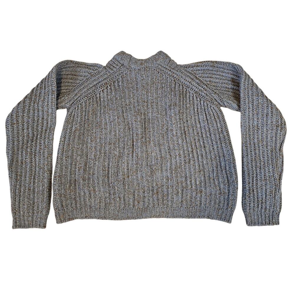 Acne Studios Fisherman Knit Wool Blend Sweater Oversized Size S - Picture 2 of 5